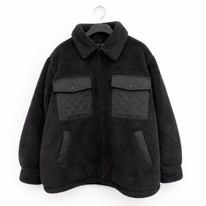 Alo Yoga Sherpa Edge Shacket Jacket Black Mens XXL Oversized NWT Unisex Sold Out